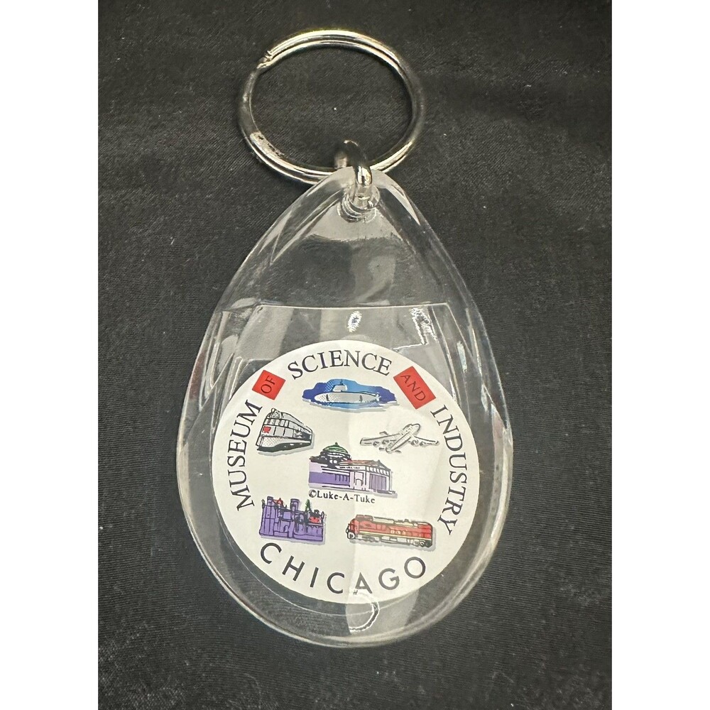 Vintage RARE Chicago Museum of Science & Industry Keychain